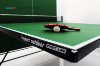 Теннисный стол Compact Outdoor LX green - любительский всепогодный стол для использования на открытых площадках и в помещениях
